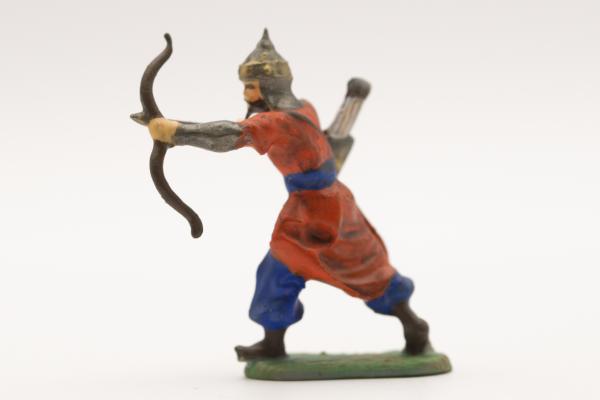 Turkish archer with iron helmet
